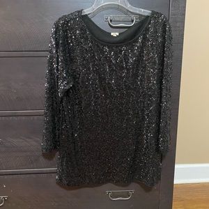 J Crew all over sequin top